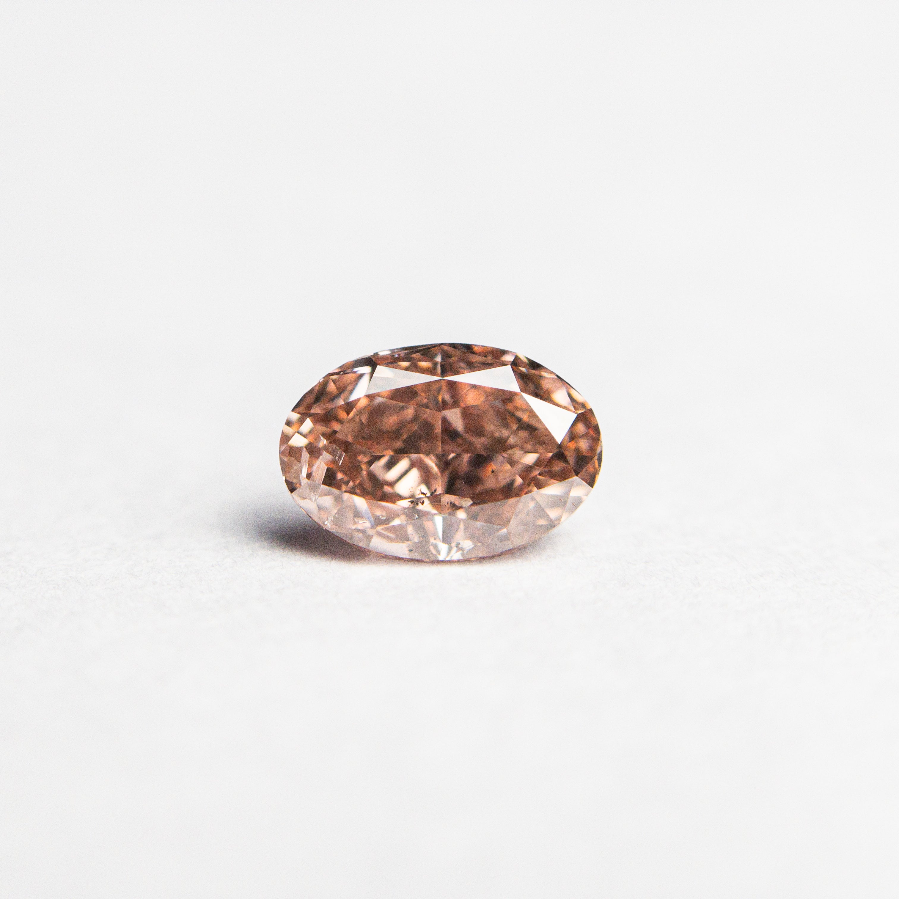 0.50ct 5.89x3.98x2.71mm GIA SI2 Fancy Deep Brownish Orangy Pink Oval Brilliant 🇦🇺 24163-01