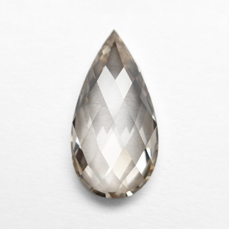 2.12ct 12.87x6.57x2.99mm VS2 C3 Pear Rosecut 24277-01