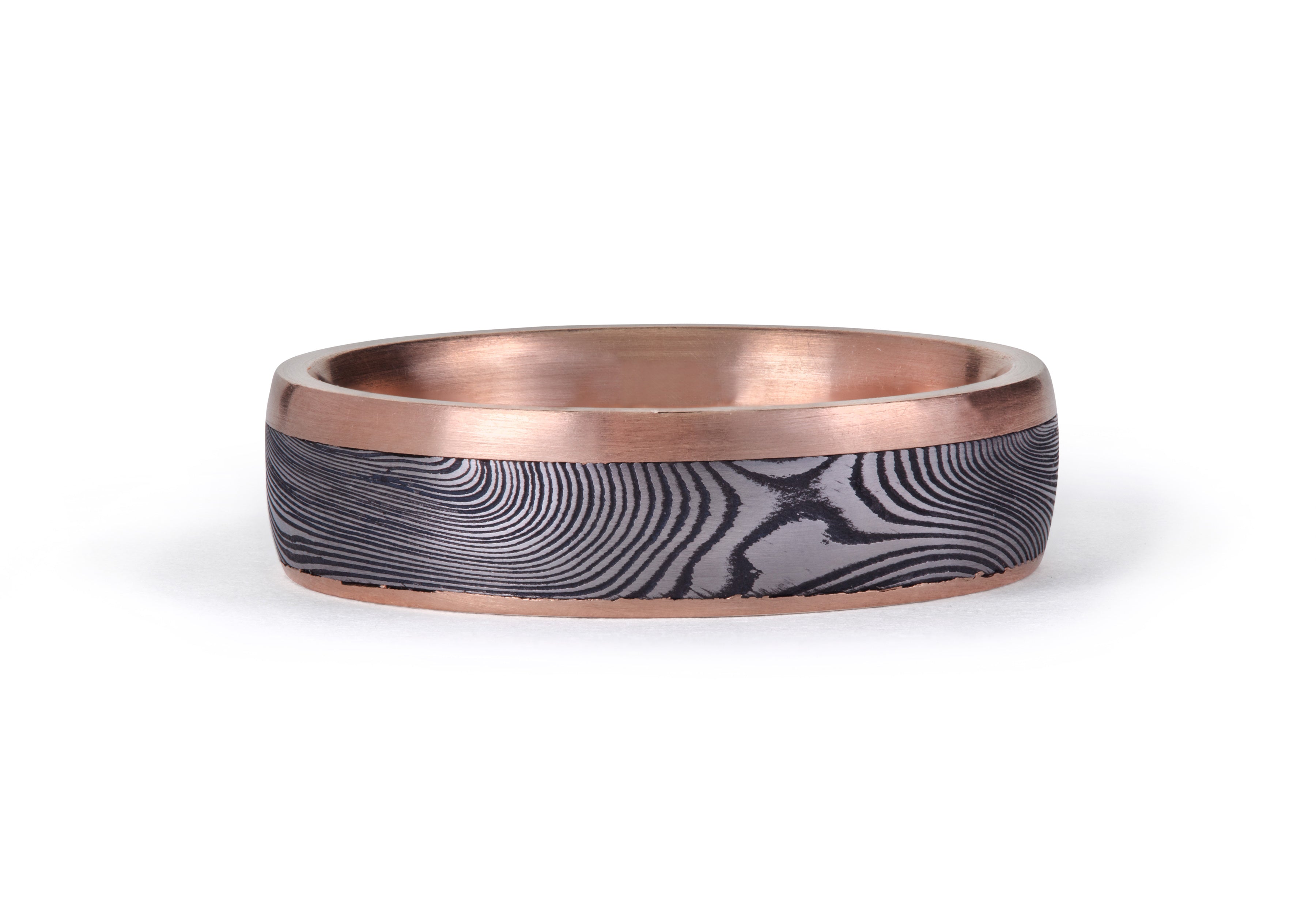 Damascus steel ring