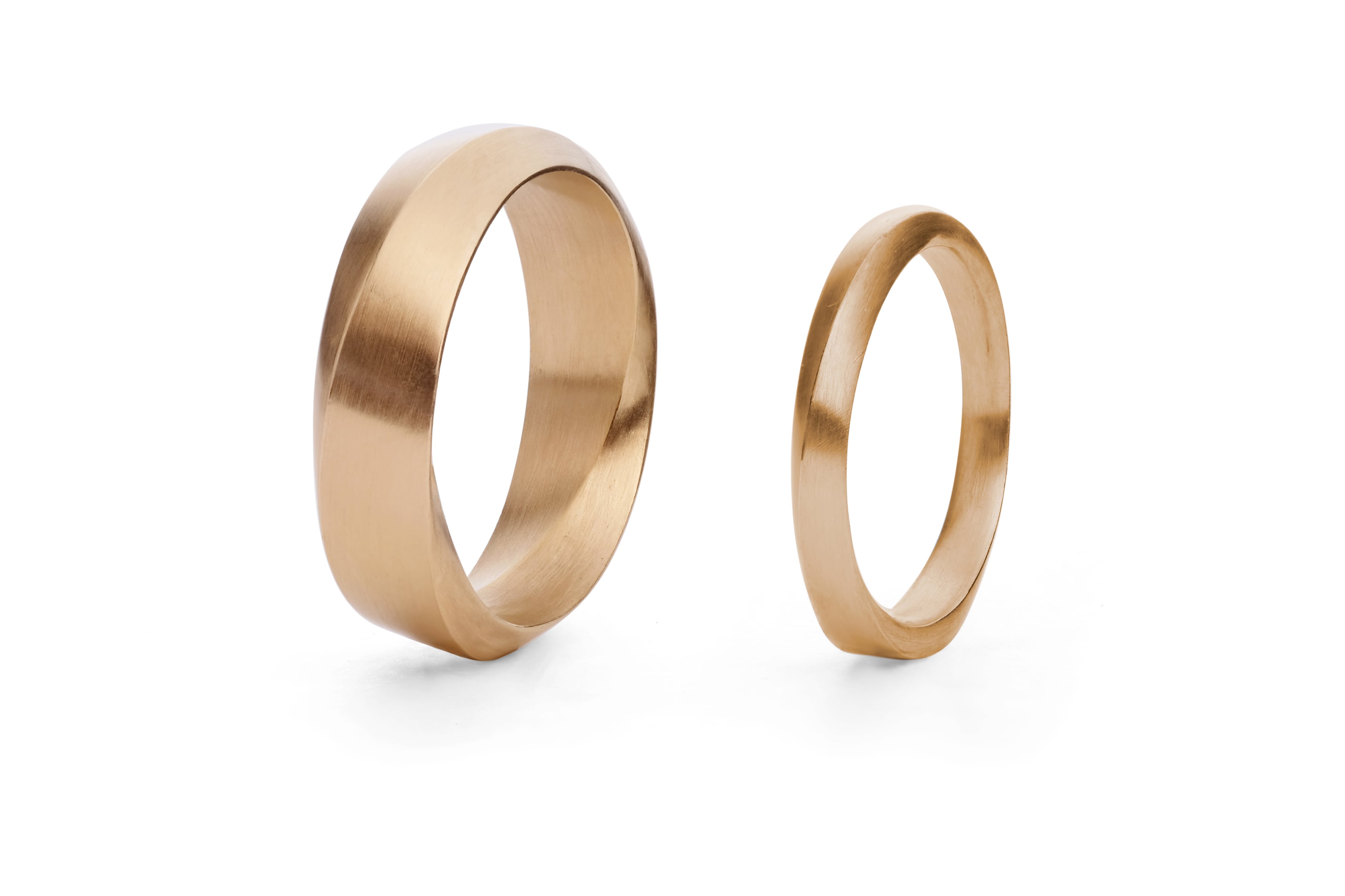 Ladies and mens mobius wedding bands-McCaul